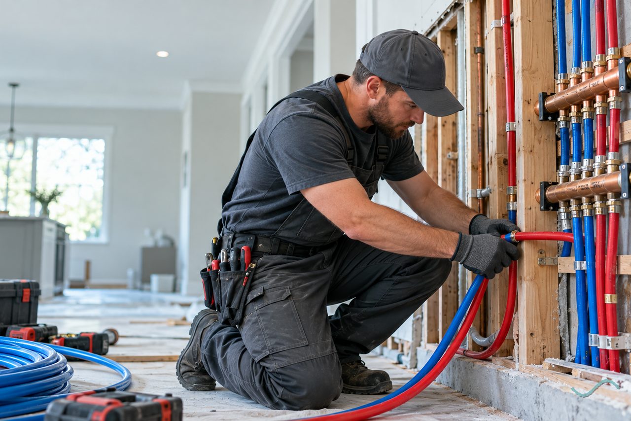 Whole-house repiping in Delaware, OH